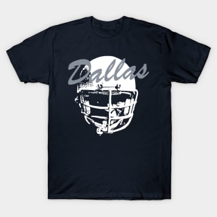 Dallas Old School Football (Blue) T-Shirt